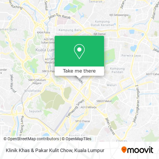 Peta Klinik Khas & Pakar Kulit Chow