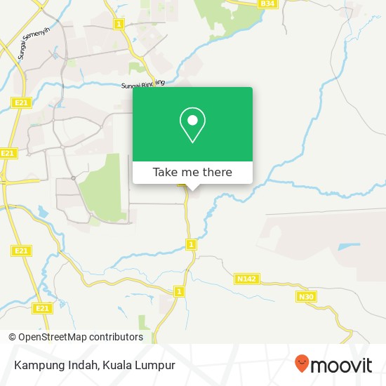 Kampung Indah map
