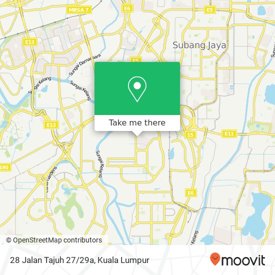 28 Jalan Tajuh 27/29a map