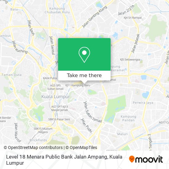 Peta Level 18 Menara Public Bank Jalan Ampang