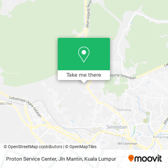 Proton Service Center, Jln Mantin map