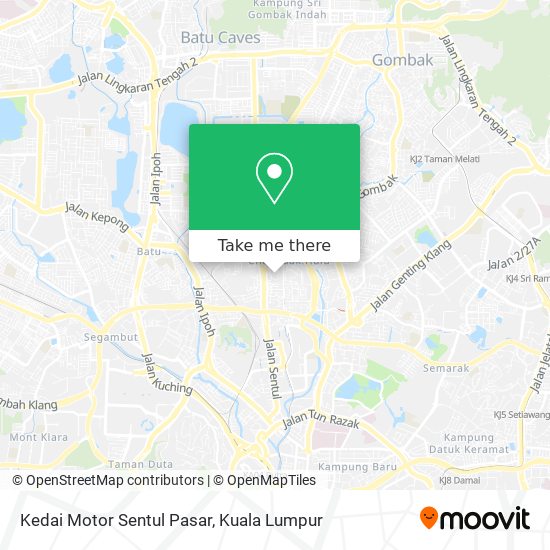 Kedai Motor Sentul Pasar map