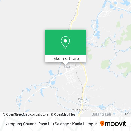 Kampung Chuang, Rasa Ulu Selangor map