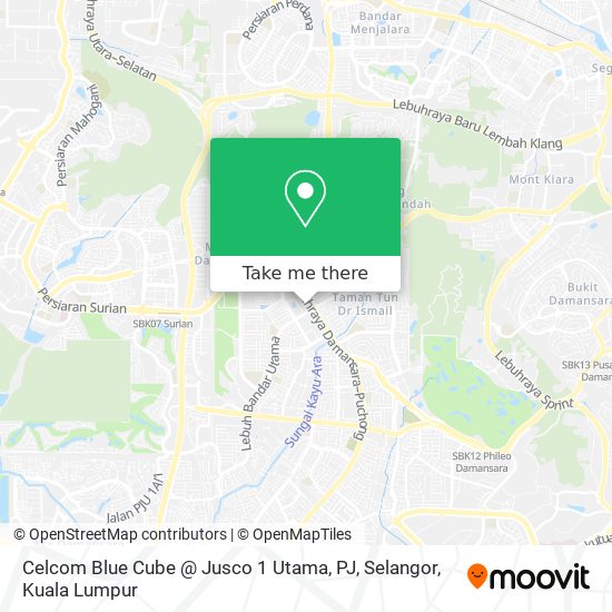 Peta Celcom Blue Cube @ Jusco 1 Utama, PJ, Selangor