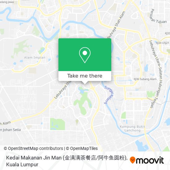 Kedai Makanan Jin Man (金满满茶餐店 / 阿牛鱼圆粉) map