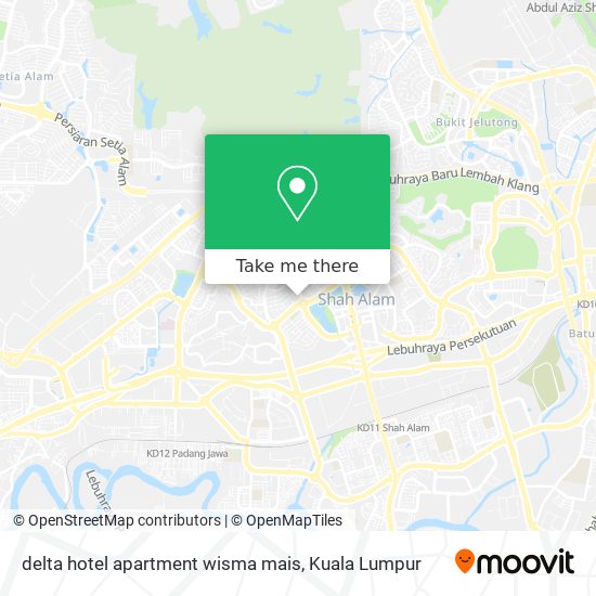 Peta delta hotel apartment wisma mais