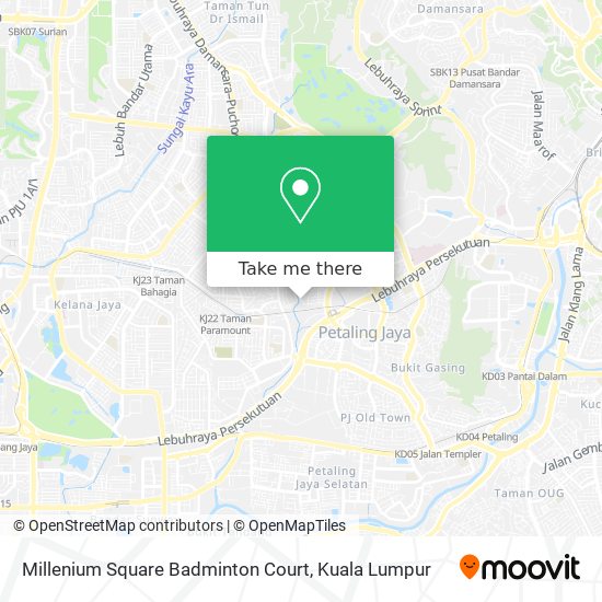 Millenium Square Badminton Court map