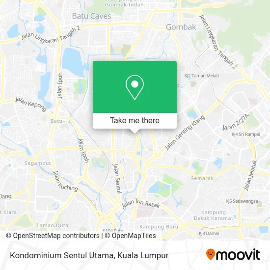 Kondominium Sentul Utama map