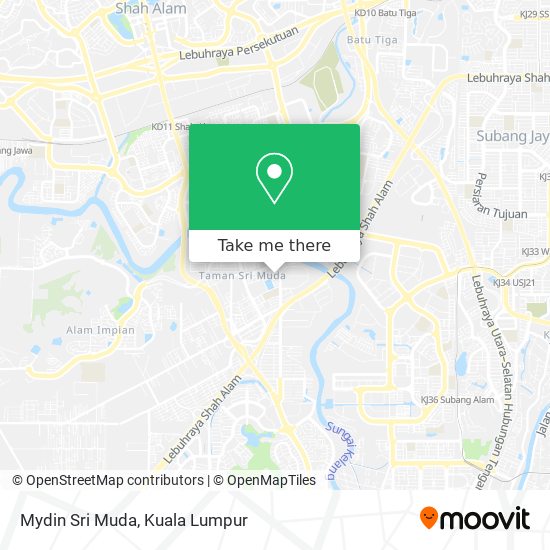 Mydin Sri Muda map