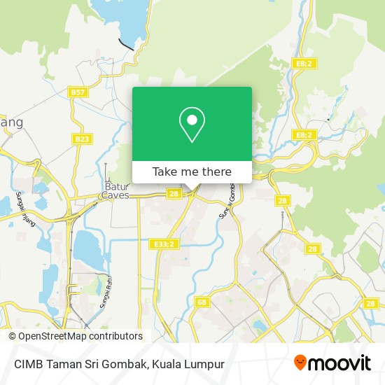 Peta CIMB Taman Sri Gombak