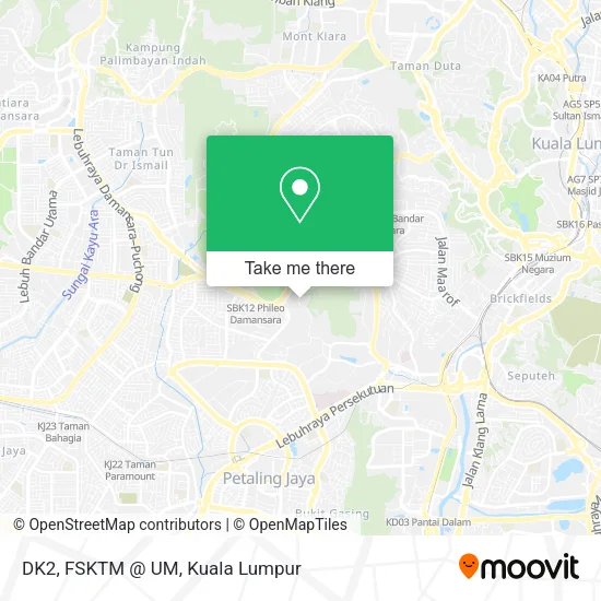 DK2, FSKTM @ UM map