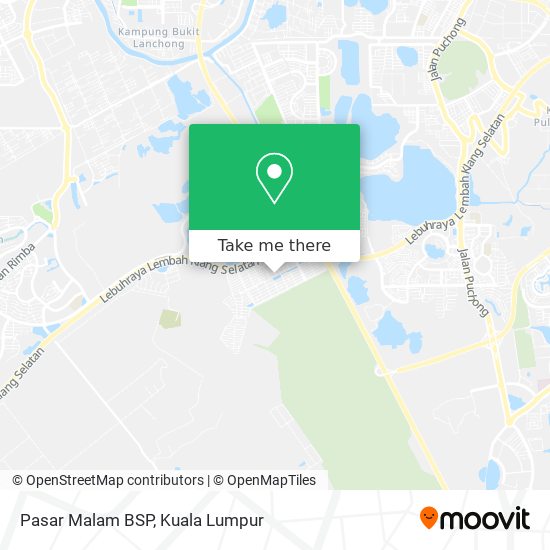 Pasar Malam BSP map