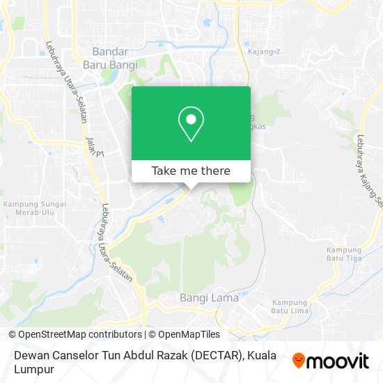 Dewan Canselor Tun Abdul Razak (DECTAR) map