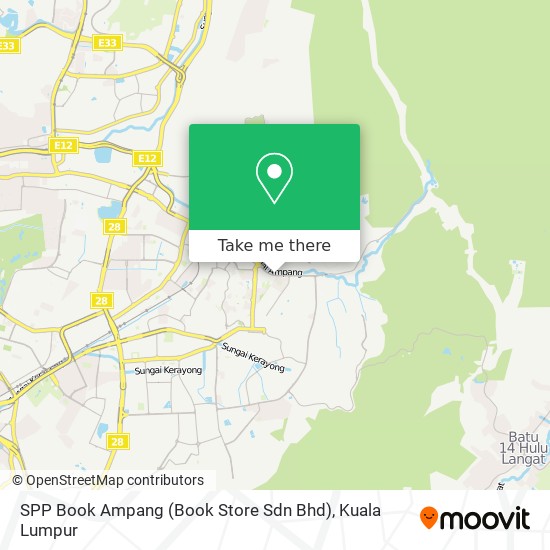 SPP Book Ampang (Book Store Sdn Bhd) map