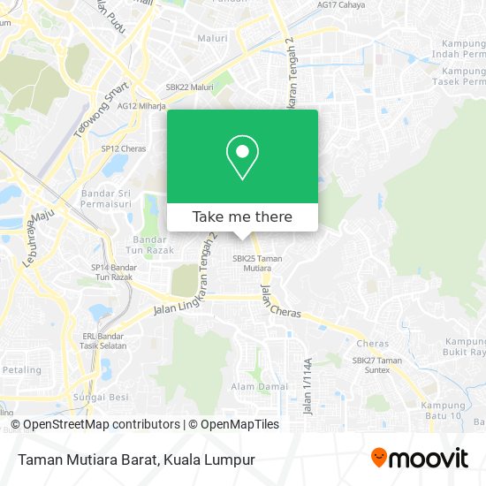 Taman Mutiara Barat map