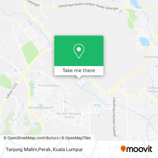Peta Tanjung Malim,Perak