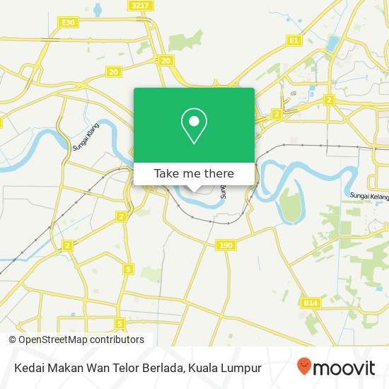 Kedai Makan Wan Telor Berlada map