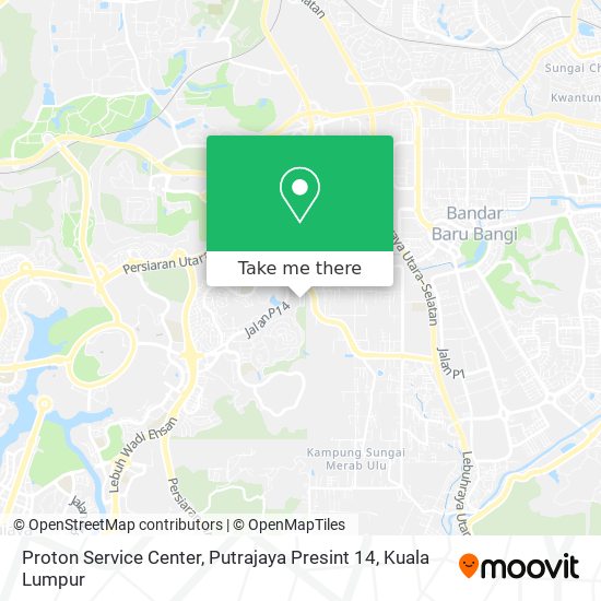 Peta Proton Service Center, Putrajaya Presint 14