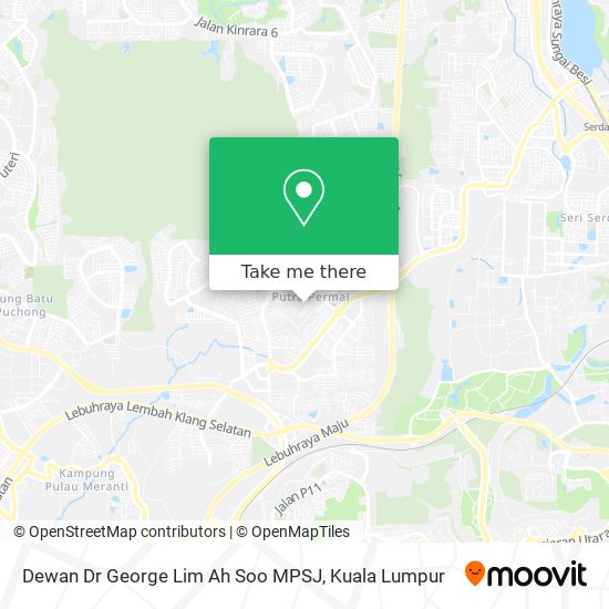 Dewan Dr George Lim Ah Soo MPSJ map