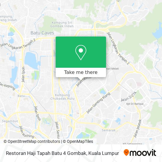 Restoran Haji Tapah Batu 4 Gombak map