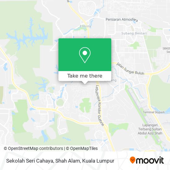 Sekolah Seri Cahaya, Shah Alam map