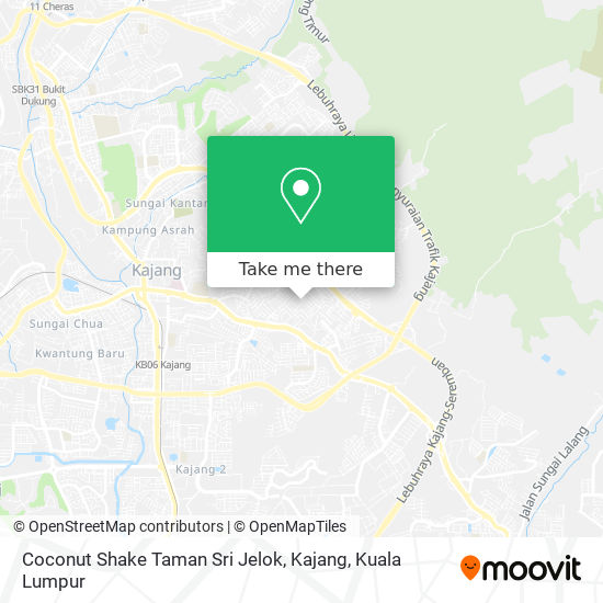 Peta Coconut Shake Taman Sri Jelok, Kajang