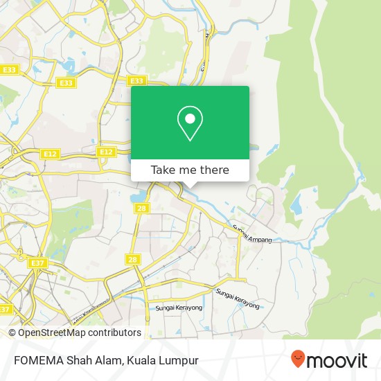 Peta FOMEMA Shah Alam