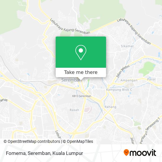 Fomema, Seremban map