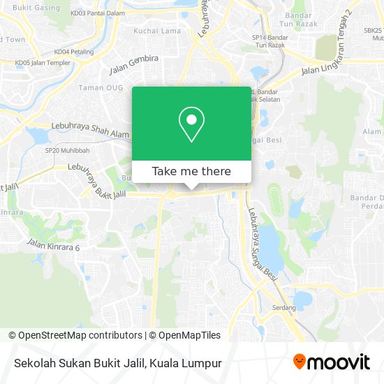 Sekolah Sukan Bukit Jalil map