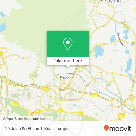 10 Jalan Sri Ehsan 1 map