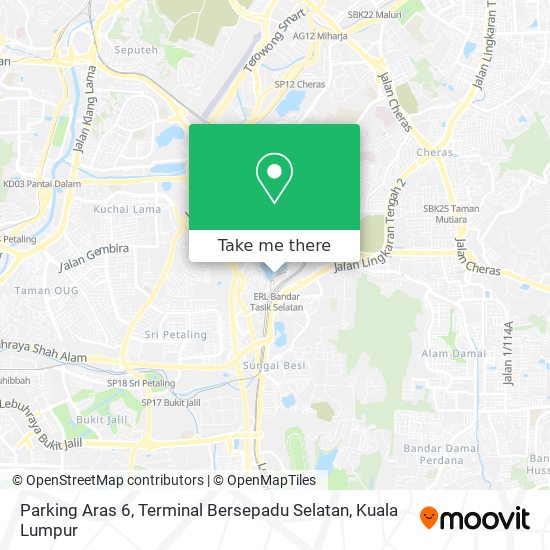 Parking Aras 6, Terminal Bersepadu Selatan map