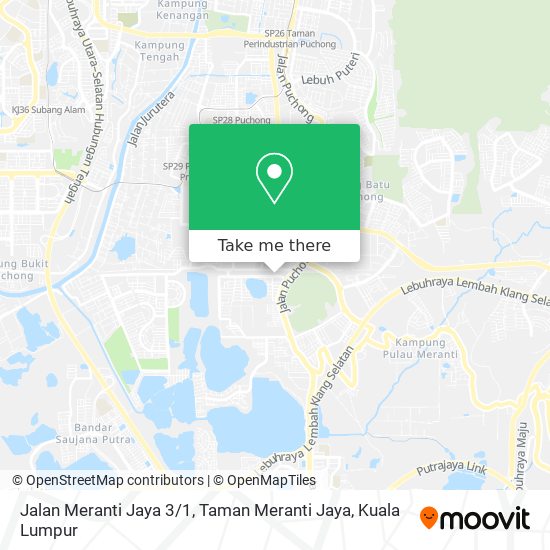 Peta Jalan Meranti Jaya 3 / 1, Taman Meranti Jaya