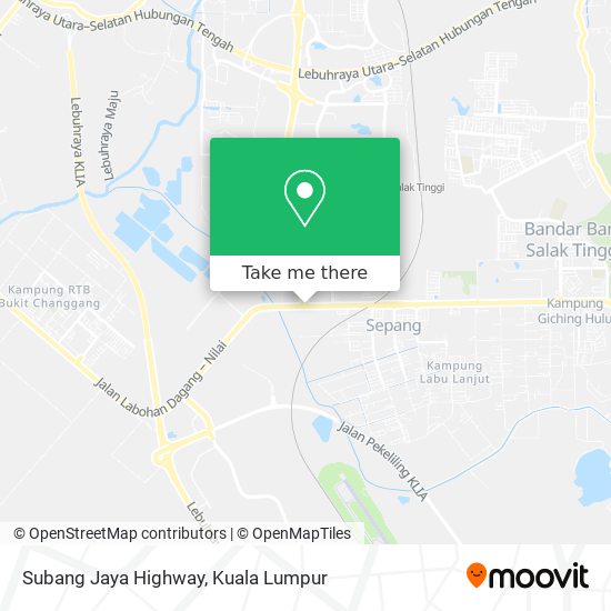 Subang Jaya Highway map