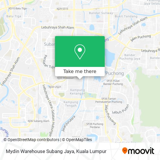 Mydin Warehouse Subang Jaya map