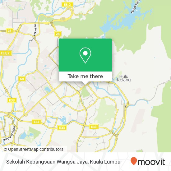 Sekolah Kebangsaan Wangsa Jaya map