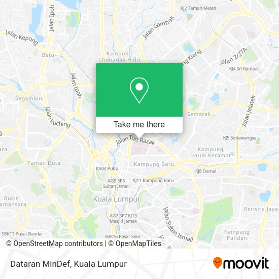 Dataran MinDef map