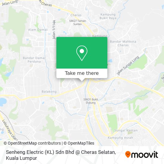 Peta Senheng Electric (KL) Sdn Bhd @ Cheras Selatan