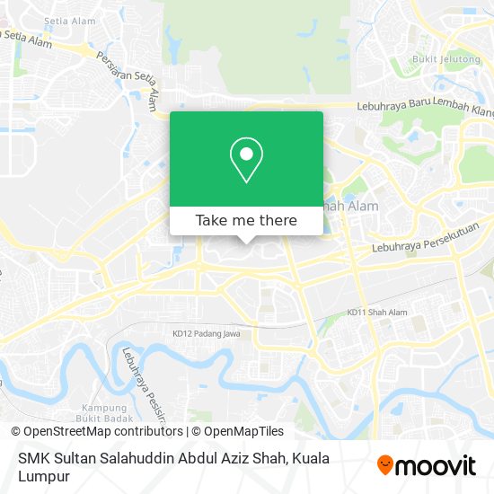 SMK Sultan Salahuddin Abdul Aziz Shah map