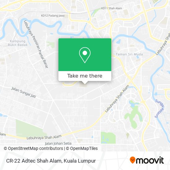 CR-22 Adtec Shah Alam map