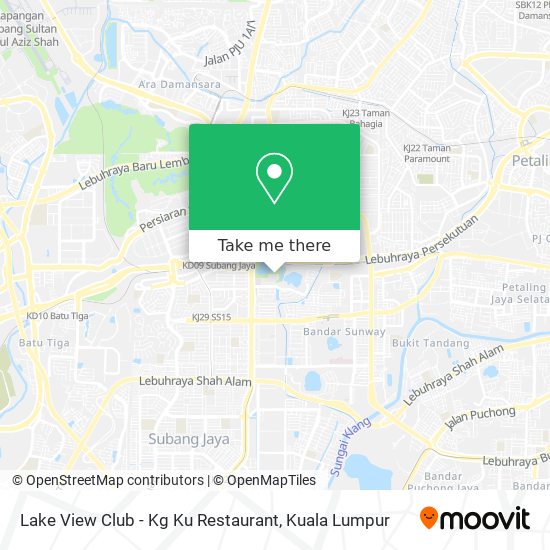 Lake View Club - Kg Ku Restaurant map