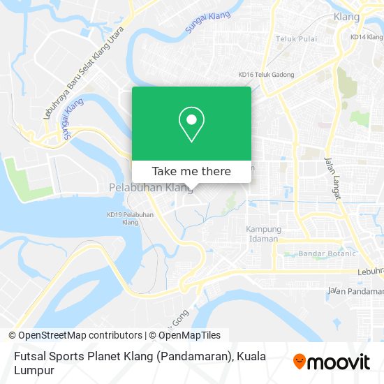 Peta Futsal Sports Planet Klang (Pandamaran)