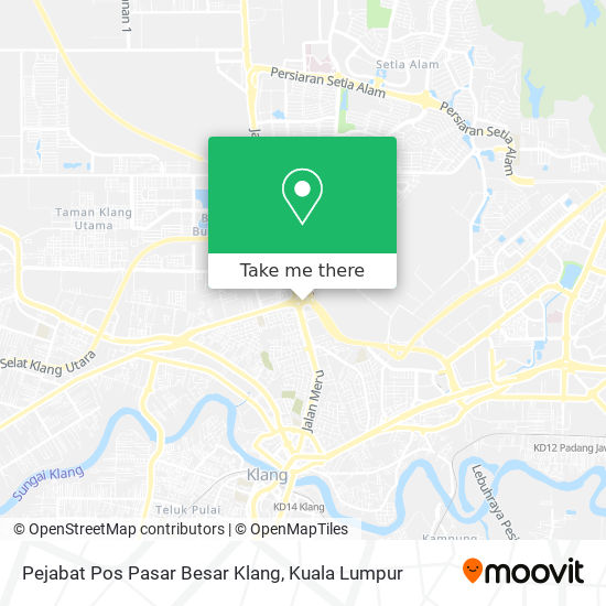 Peta Pejabat Pos Pasar Besar Klang