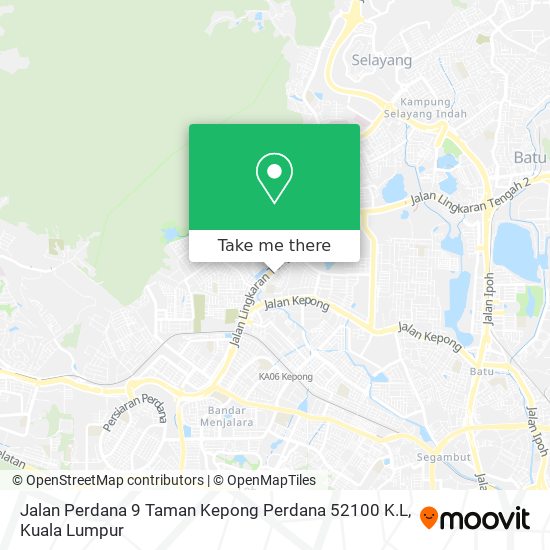 Jalan Perdana 9 Taman Kepong Perdana 52100 K.L map