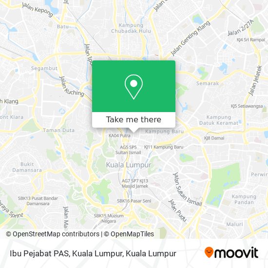 Ibu Pejabat PAS, Kuala Lumpur map