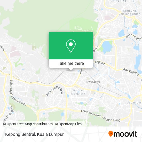 Kepong Sentral map