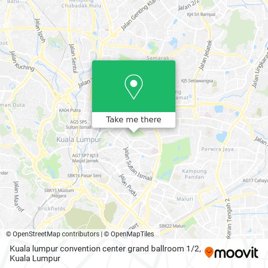 Peta Kuala lumpur convention center grand ballroom 1 / 2
