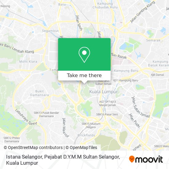Peta Istana Selangor, Pejabat D.Y.M.M Sultan Selangor