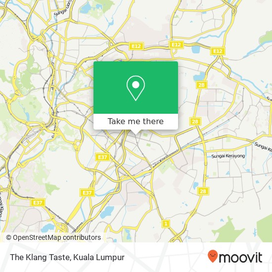 The Klang Taste map