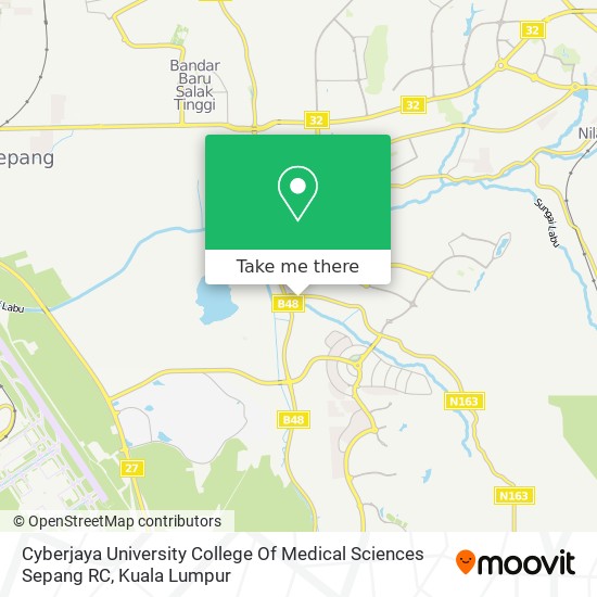 Cyberjaya University College Of Medical Sciences Sepang RC map