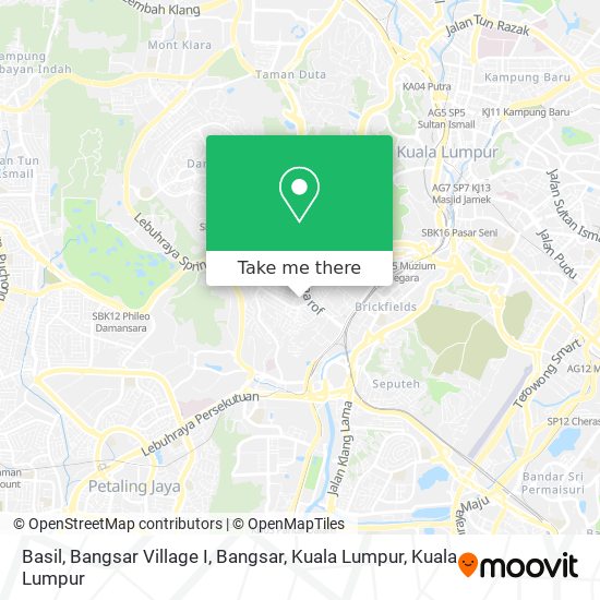 Basil, Bangsar Village I, Bangsar, Kuala Lumpur map